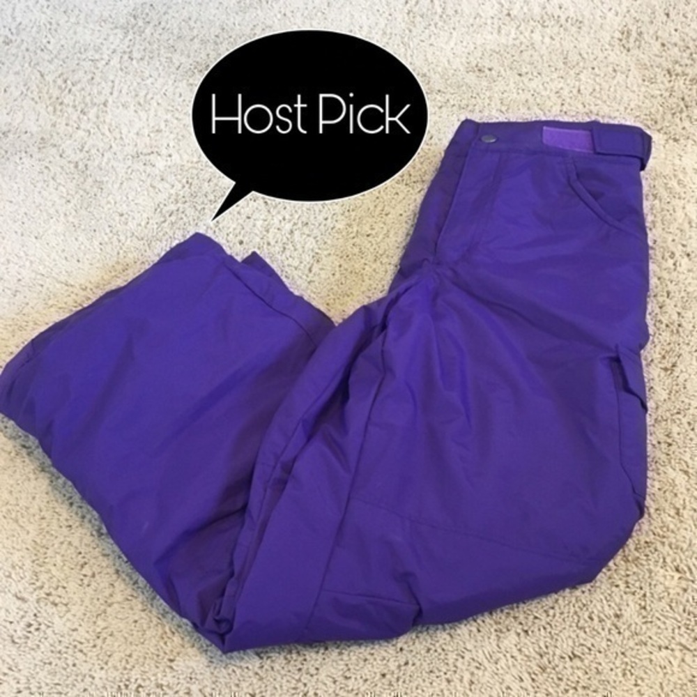 Columbia Girls size medium dark purple snow pants